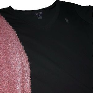 US POLO ASSN BLACK V NECK